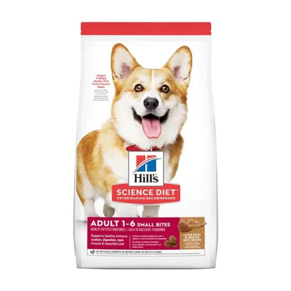 hills science diet adult small bites lamb rice