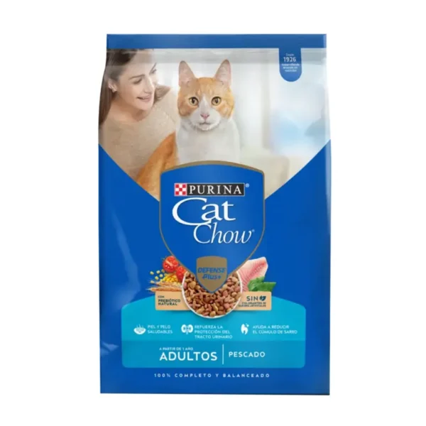 cat chow adultos pescado prebioticos