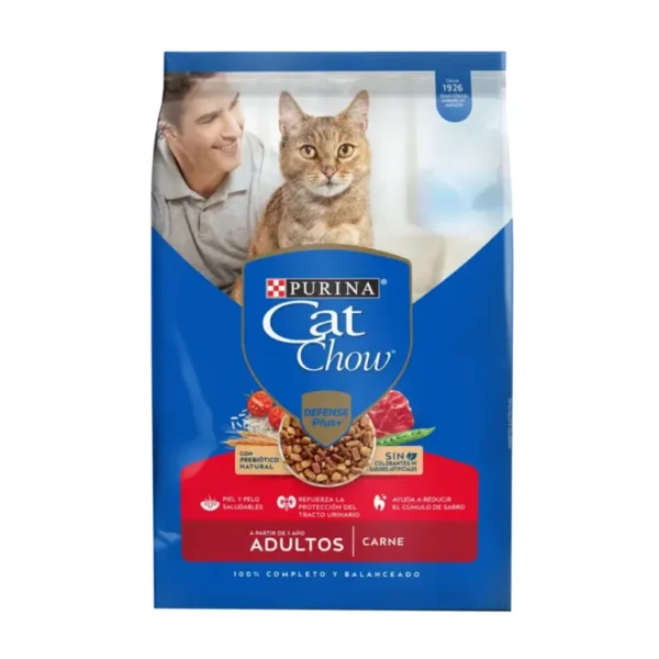 cat chow adultos carne prebioticos