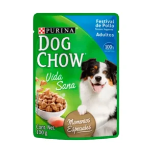 Dog Chow Festival de Pollo Trozos Jugosos 100g
