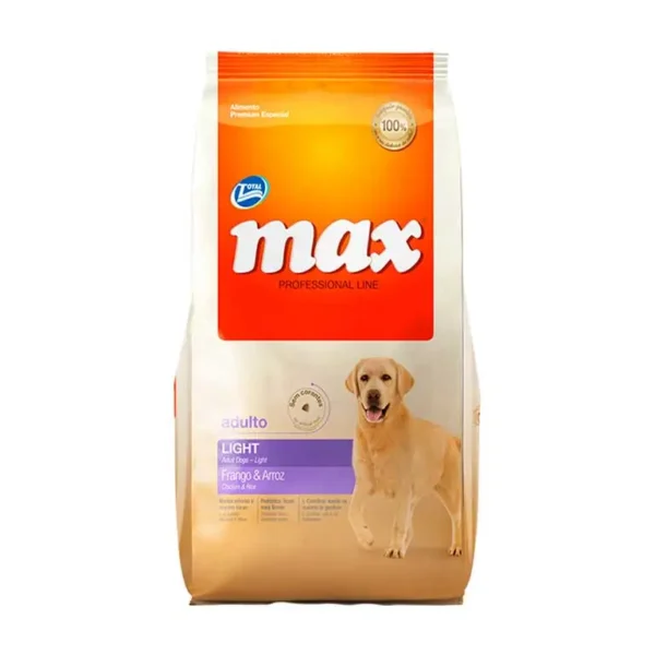 max professional line adulto light pollo arroz