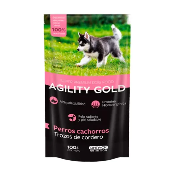 agility gold trozos cordero cachorros