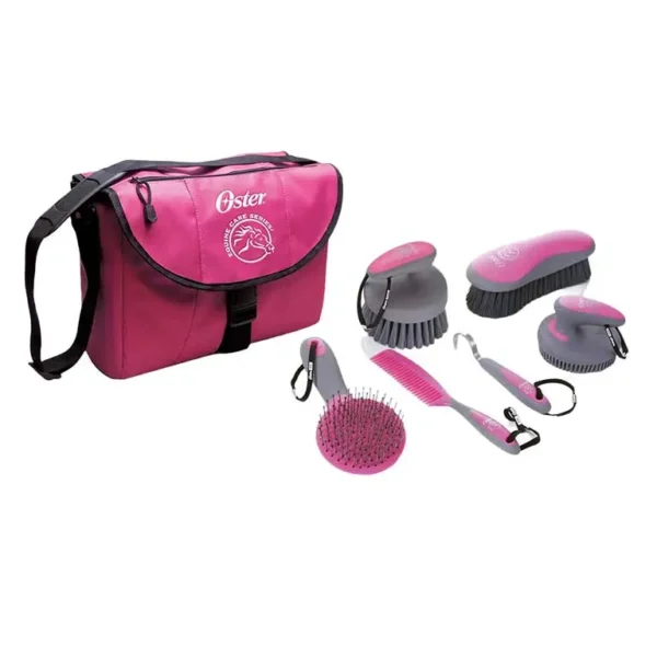 oster kit de aseo equinos rosado 1